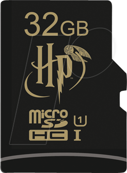 EMTEC Harry Potter Gryffindor - Flash-Speicherkarte (microSDHC/SD-Adapter inbegriffen) - 32GB - UHS-I U1 - microSDHC UHS-I (ECMSDM32GHC10HP01)
