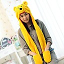 section unisexe longue winnie jaune mignon la grenouille pooh chaud au bonnet aminal kigurumi