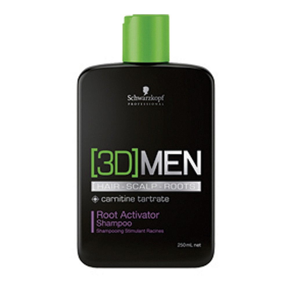 schwarzkopf professional 3d men root activator shampoo 250ml