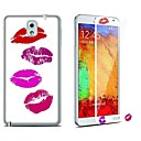 Sexy Flip Pattern Tempered Glass Screen Protector Sticker with Cleaning Cloth for Sumsang Galaxy Note3