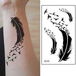 10 pcs Tattoo Aufkleber Temporary Tattoos Zeichentrickserie Körperkunst Arm Lightinthebox