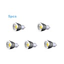 5pcs 7W GU10 500-550LM 3000-3500K Warm White Color Led Cob Spot Light Lamp Bulb(220V)