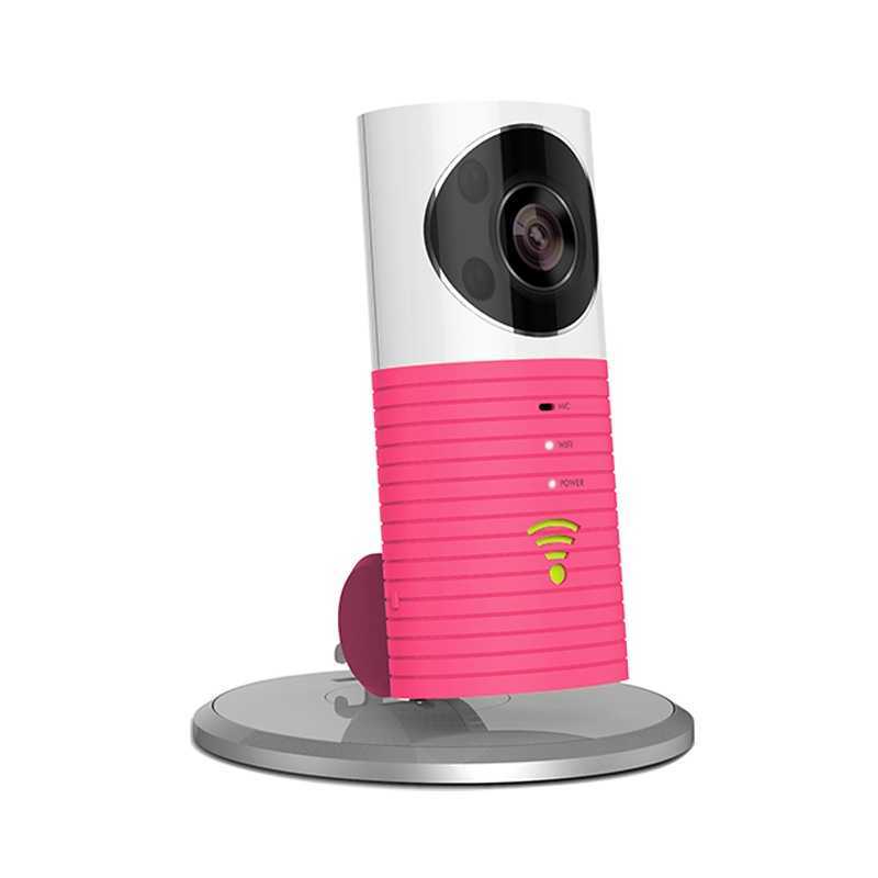 Clever Dog Wireless Smart WiFi Home Security Camera 720p 90Â° Angle - Pink