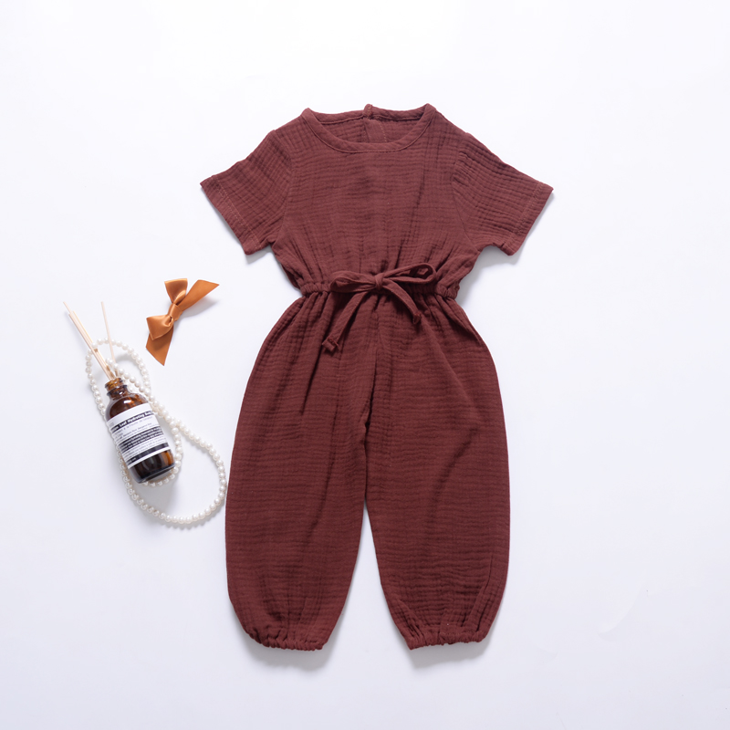 Baby / Toddler Basic Solid Strappy Elasticized Onesies