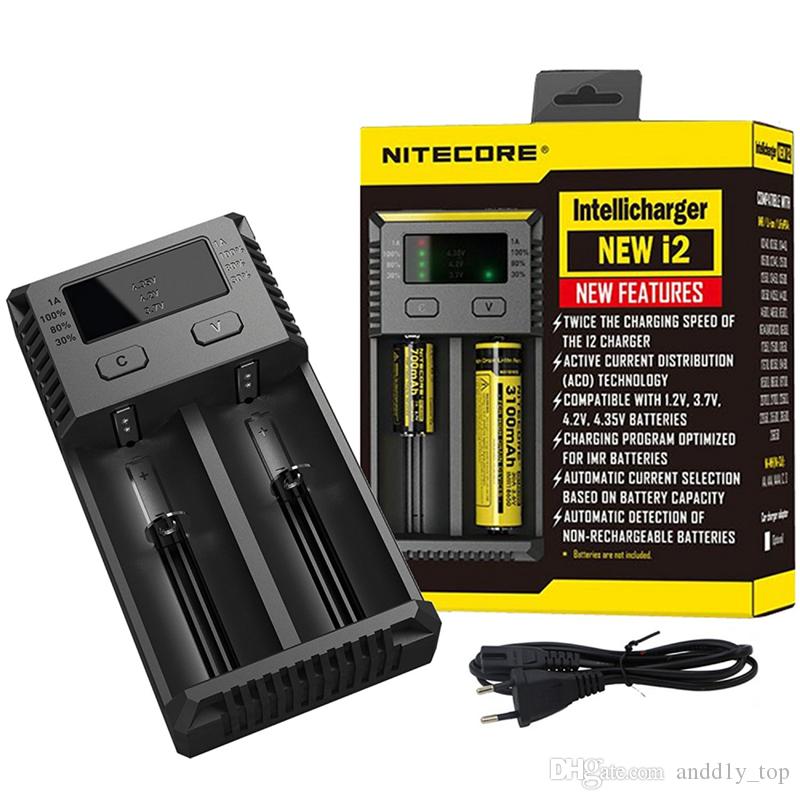 Original New Nitecore i2 Intellicharger Universal Battery Charger for 16340 10440 AA AAA 14500 18650 26650 etc Smart charger