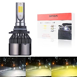 2PCS 3color Flash H4 LED H7 H1 H11 9005 9012 Tricolor Auto LED Fog Lamp Car Headlight Lamp Bulb 3000k 4300k 6000k All-in-One Headlights Lightinthebox
