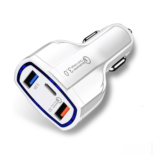 Chargeur rapide de voiture avec 2 ports USB de type C