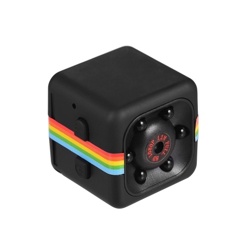 Mini Cube Camera 1080P Vidéo 120° Grand Angle 32 Go Mémoire Étendue Batterie Intégrée