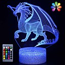 Dinosaur 3D Illusion Lamp for Boy Dinosaur Lamp 16 Colors with Remote Control Smart Touch Night Light Best Christmas Birthday Gift for Boy Girl Kids Age 5 4 3 1 6 2 7 8 9 10 11 Years Old