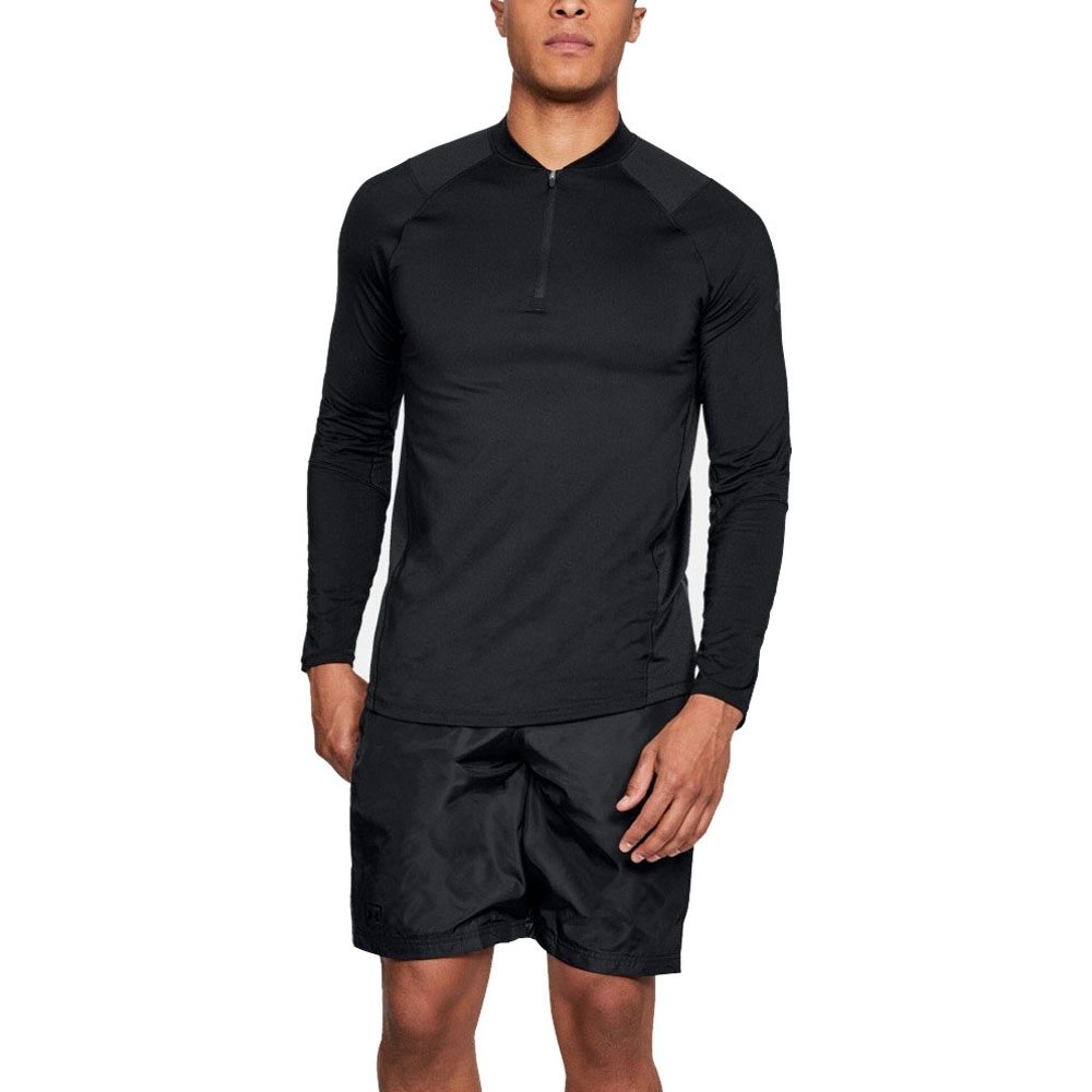 Under Armour Mens Mk1 1/4 Zip Heatgear Comfy Long Sleeve Running Top S- Chest- 34-36