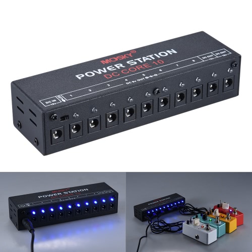 DC-CORE10 Mini alimentation pour 9V 12V 18V Effet guitare Dix sorties isolées Compact Portable