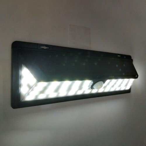 54 LEDs 8W Solar Powered Wall Lamp PIR Motion Wall Light