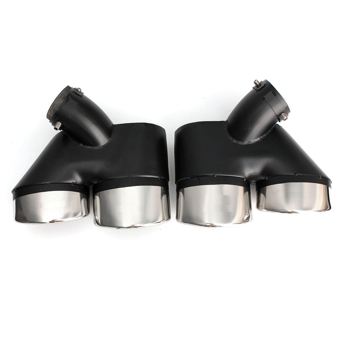 1Pair W211 Exhaust Pipe Dual Tip for Mercedes Benz