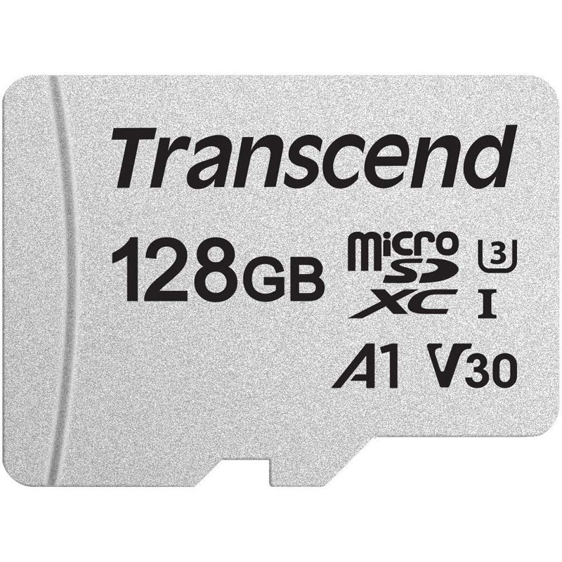 Transcend 128GB 300S V30 A1 Micro SD Card (SDXC) UHS-I U3 - 95MB/s