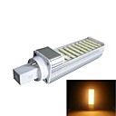 10W 900lm 3500K 50-SMD 5050 LED Warm White Horizontal Plug Lamp (85--265V)
