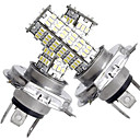 2pcs H4 Automatique Ampoules électriques SMD 3528 3200 lm 120 LED Lampe Frontale Pour