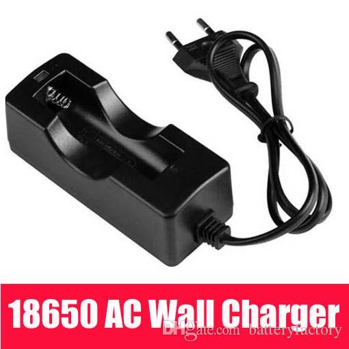 Brand New 3.7V 18650 Wired AC Wall Single Charger Protected For 18650 Li-ion Rechargeable Battery LED Flashligh EU/US plug