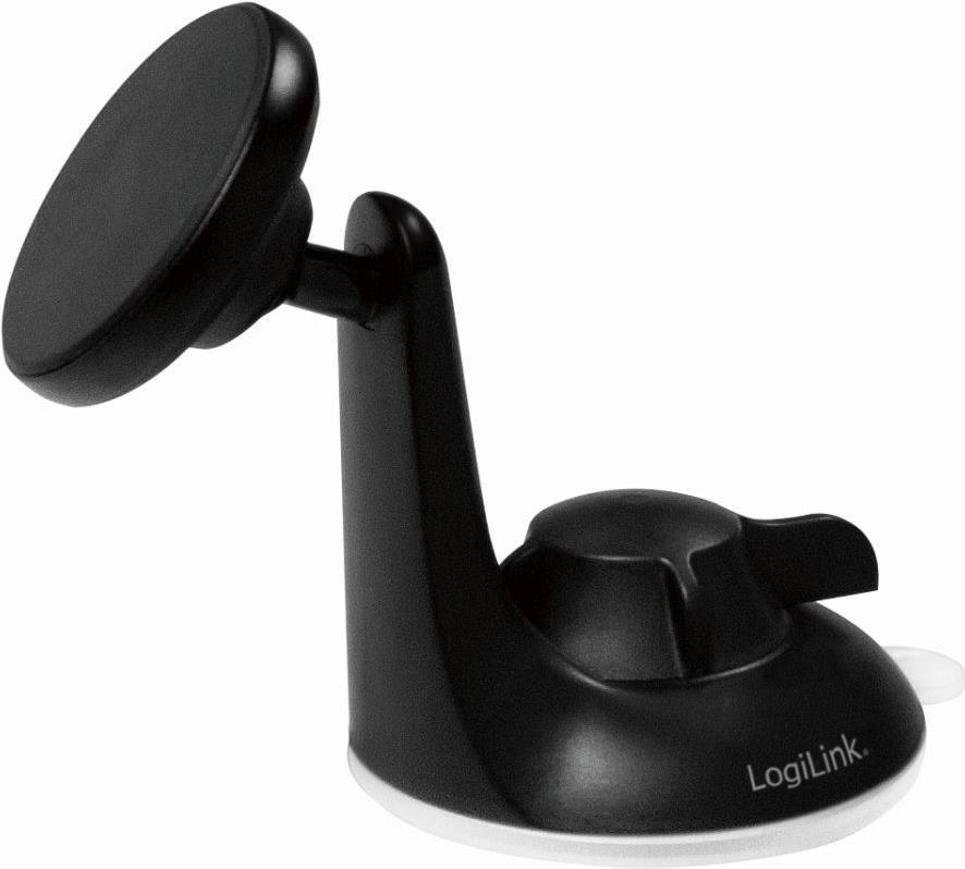 LogiLink Smartphone-KFZ-Magnethalter, schwarz Halterung für alle 10,16 cm - 15,24 cm (4