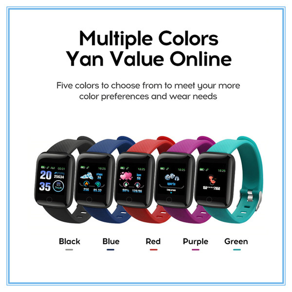 d13 smart watches 116 plus heart rate watch smart wristband sports watches smart band waterproof smartwatch android