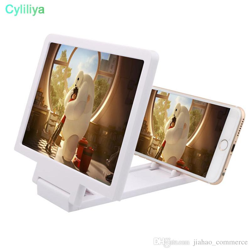 Universal Mobile Phone Screen Magnifier Bracket 3 Times Enlarge Stand for iPhone X 8 7 6 8Plus 7Plus