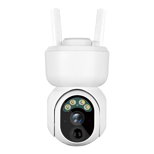 Caméra de surveillance à domicile 1080P PTZ avec vision nocturne couleur caméra de sécurité extérieure sans fil WiFi rechargeable alimentée par batterie