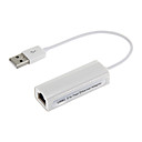 Adaptateur USB 2.0 Ethernet blanche pour MacBook (22.5cm)