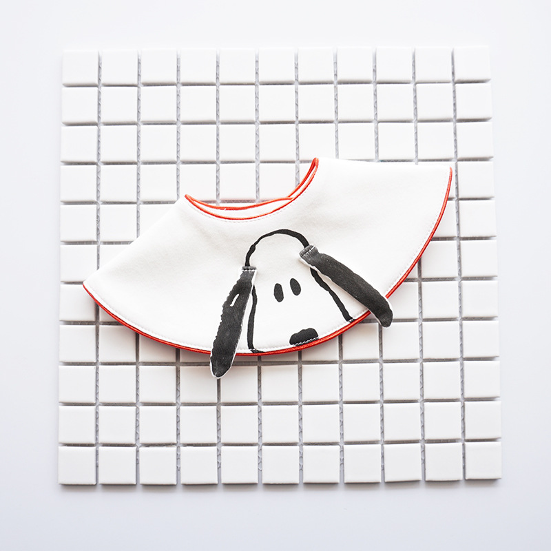 360 Degree Reversible Cartoon Dog Design Bib