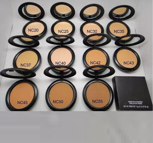Hot Face Powder Makeup Powder Plus Foundation Pressed Matte Natural Make Up Facial Powder Easy to Wear 15g All NC 12 Colors for Chooes