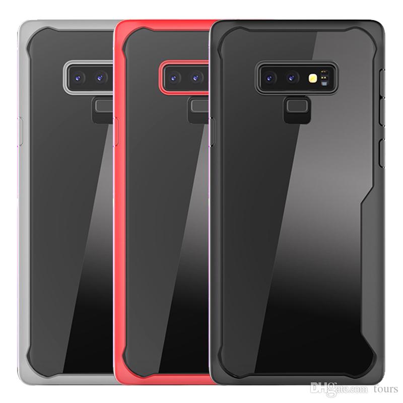 For Samsung Note 9 Case Clear Hybrid Soft TPU Hard PC Shockproof Cover Case For Samsung Galaxy Note 9
