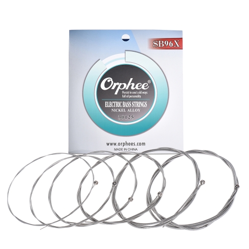 Orphee SB96X 6 cordes guitare électrique basse chaîne 6pcs / Set (.030-.125) 39 Nickel alliage fil enroulé hexagonale noyau en acier tension normale de la lumière