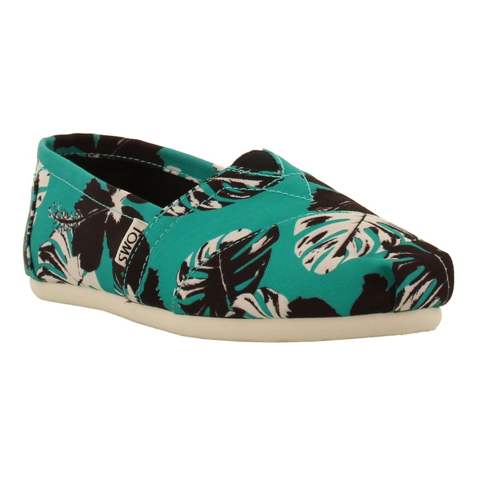 Toms Womens Classics Printed Espadrille Slip On Shoes - UK 9