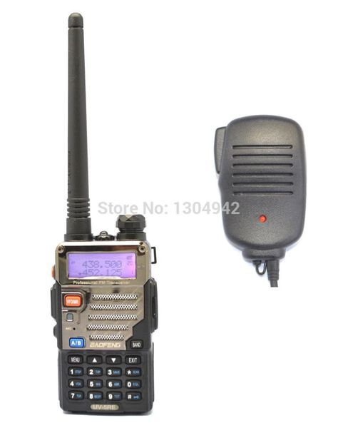 Walkie Talkie BAOFENG UV-5RE VHF/UHF Dual Band Ham Handy Hunting Radio Receiver With Headfone + Speaker Mic