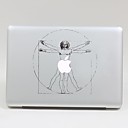 SKINAT Removable beautiful classic Vitruvian Man tablet and laptop computer sticker for macbookPro 13,Air 13,205270mm