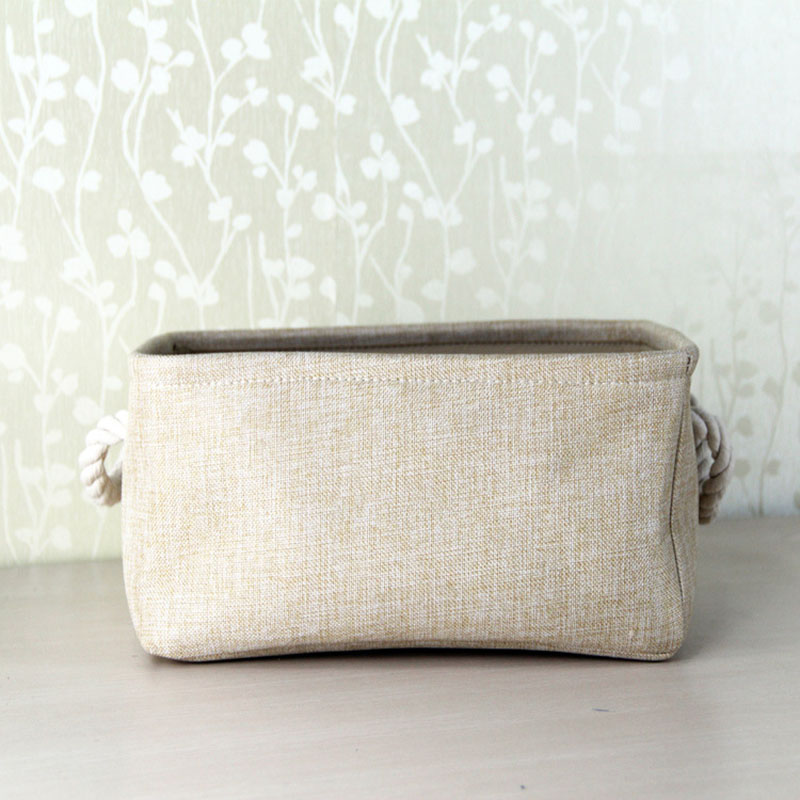 Simple Linen Storage Bag With Handle