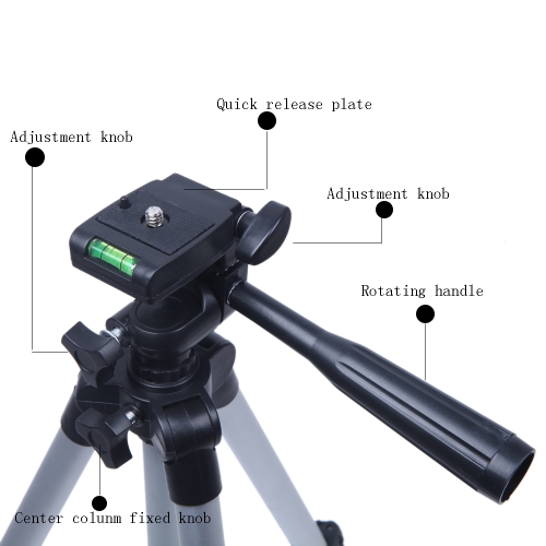 3110A Pro Camera Tripod Lightweight Flexible Portable Three-way Head for Sony Canon Nikon