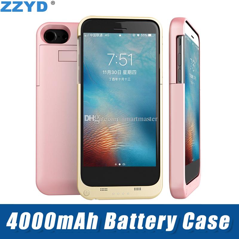 ZZYD For iP 6 7 8 Plus 4000 mah Power Bank Case Mobile Phone External Battery Charging Case