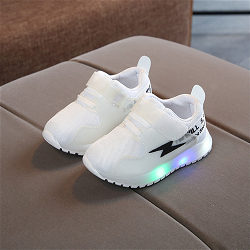Baby / Toddler Lightning Print LED Sport Shoes