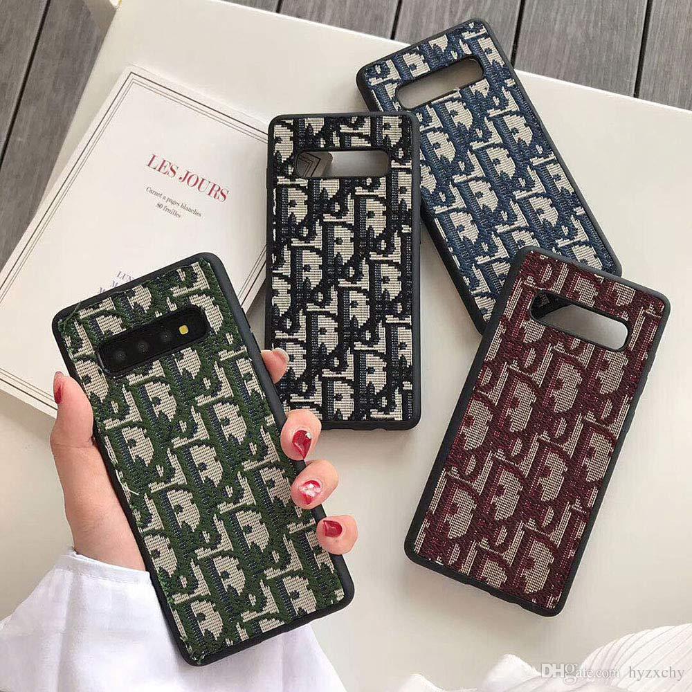 Luxury Embroidery Designer Phone Case for iPhone X Xs Max XR 8plus 8 7plus 8 7 6S Fashion TPU Smartphone Cover Cases Anti-shock Shell