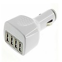 Fore-port USB Car Charger for Samsung Mobile Phone and Tablet  (White and Black)