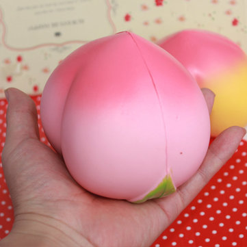 Fruity Peach Stress Reliever Ball Squishy Toys Springback Slowly Squeeze for Fun Everybody Game