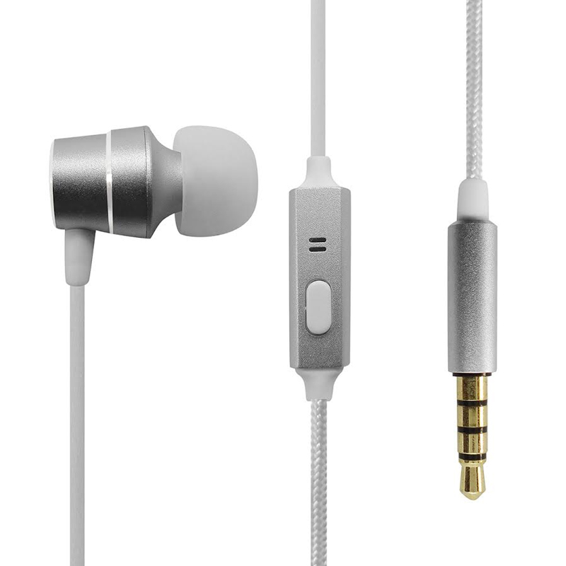 Anker Soundbuds Mono Wired Earphones - Silver