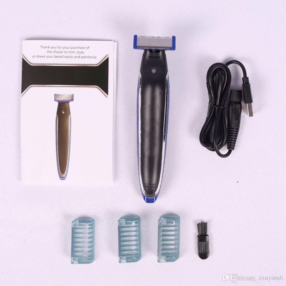 Beard Razor Electric Shave 3 in 1 Hair Trimmer Men Shaver Electric Multifunctional Cleaning Rechargeable