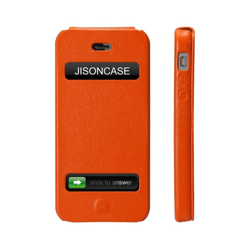Jisoncase Flip Executive Case/Cover für das iPhone 5