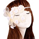luxueux fleur blanche masque dentelle de boîte de nuit