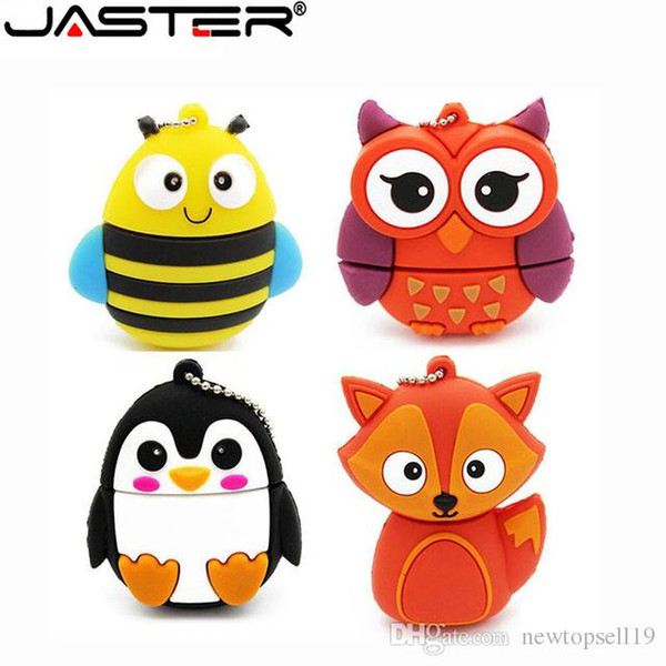 good quality cute penguin owl fox pen drive cartoon usb flash drive pendrive 4gb/8gb/16gb/32gb u disk animal memory stick gift