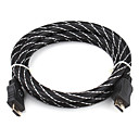 Value Gold Plated 1080p HDMI V1.3 Cable for Xbox 360 and PS3 (1.8m, Black)