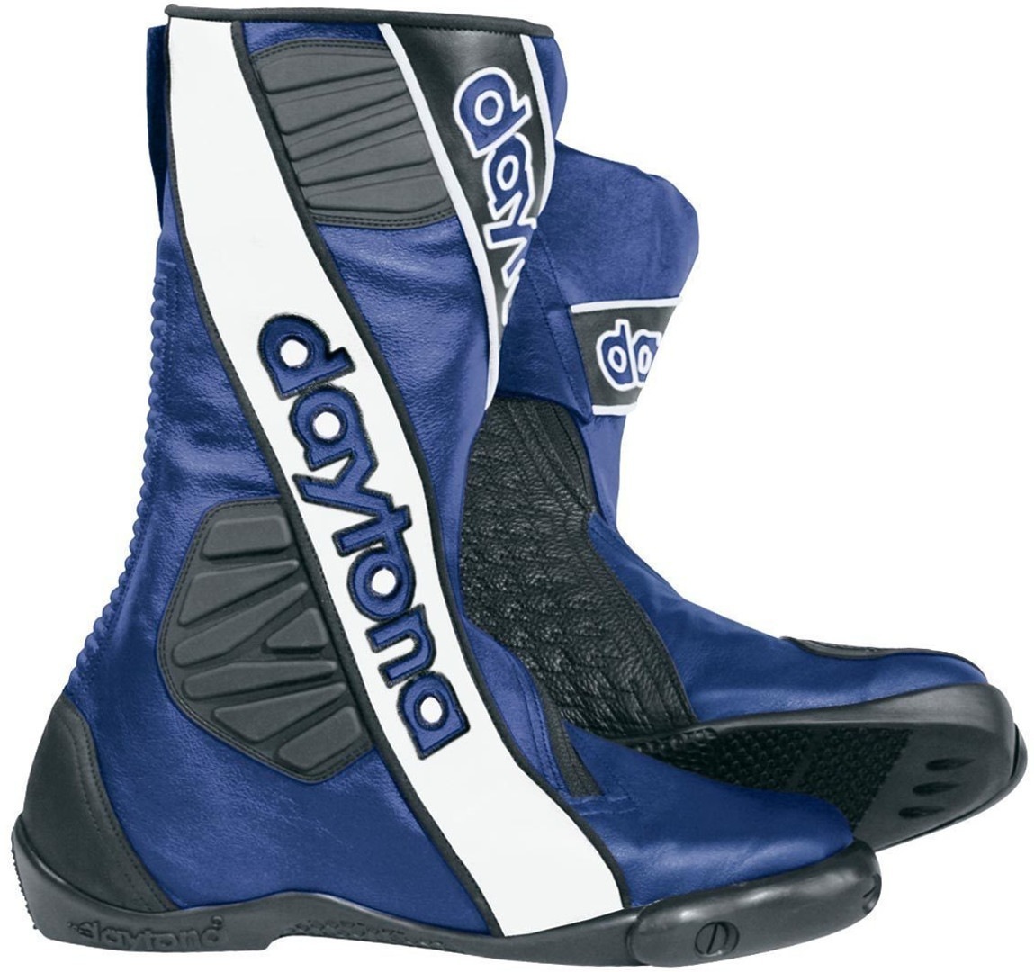 Daytona Security Evo G3 Motorcycle Boots, black-white-blue, Size 47, black-white-blue, Size 47