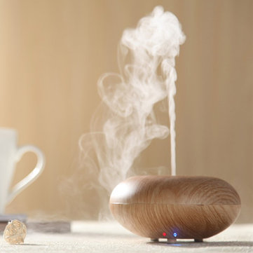 100-240V Ultrasonic Air Humidifier Wood Grain Diffuser Spray Mist Aromatherapy