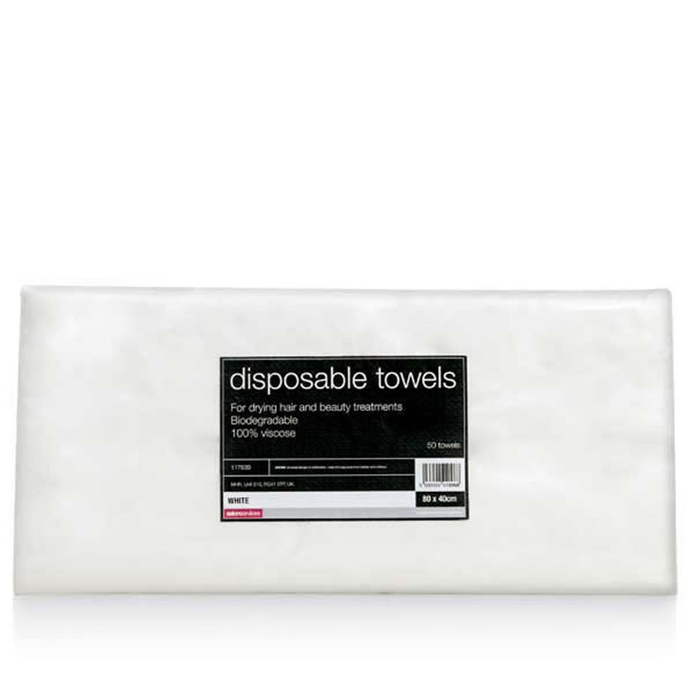 salon services disposable towel white pack of 50
