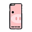 personnalisé cas de téléphone - cochon cas museau design en métal pour iPhone 6